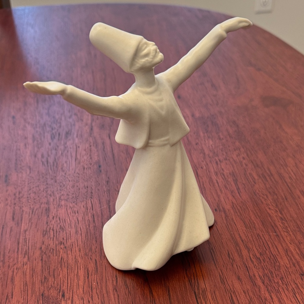 Elegant Cream Dervish Figurine